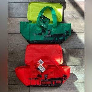 (2) Trader Joe’s Mini Bag Green and Red